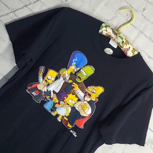 Port & Company The Simpsons Halloween Horror Family Graphic Print Tee Mens Sz M - Picture 6 of 13